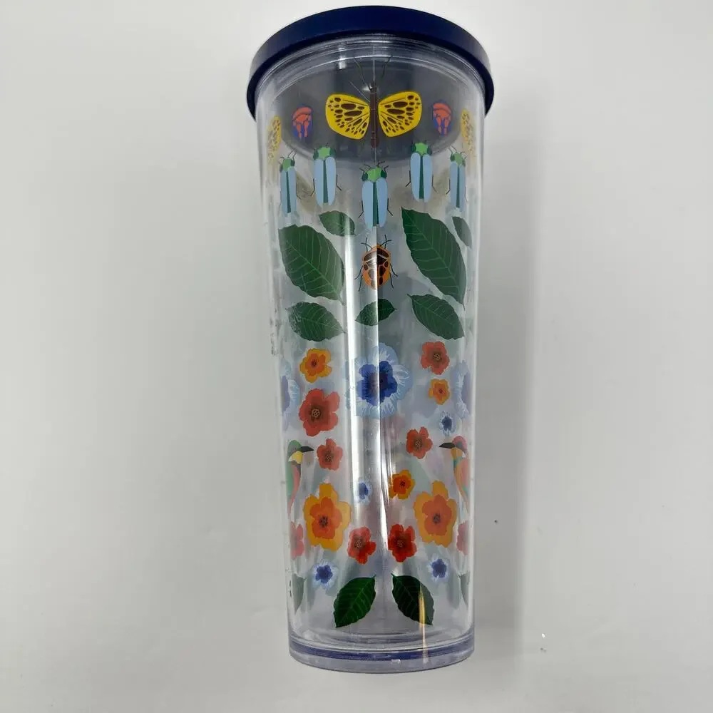 Starbucks Spring Birds Beetles and Flowers Tumbler Venti 24 Oz *NO STRAW*